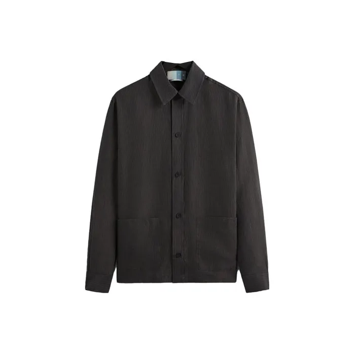 KITH Pinstripe Linen L/S Boxy Overshirt