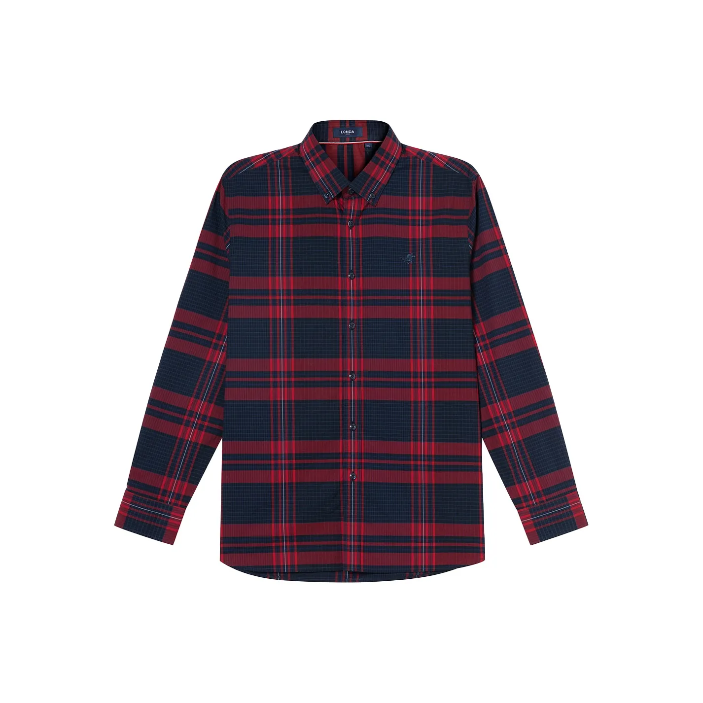 LONDA 1958 Рубашка Мужская Красная Клетка