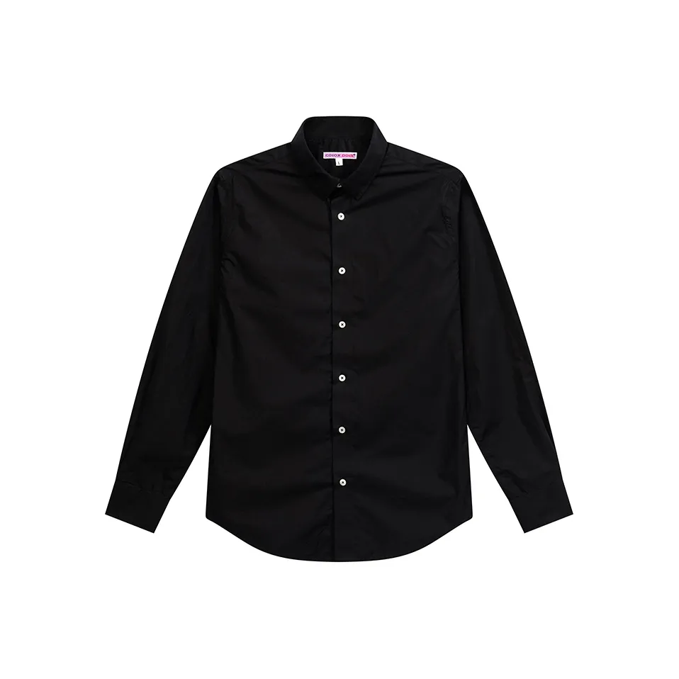 COTON DOUX Французский стиль Pure Cotton Деловой повседневный стиль Железо Бесплатно Рубашка Мужская