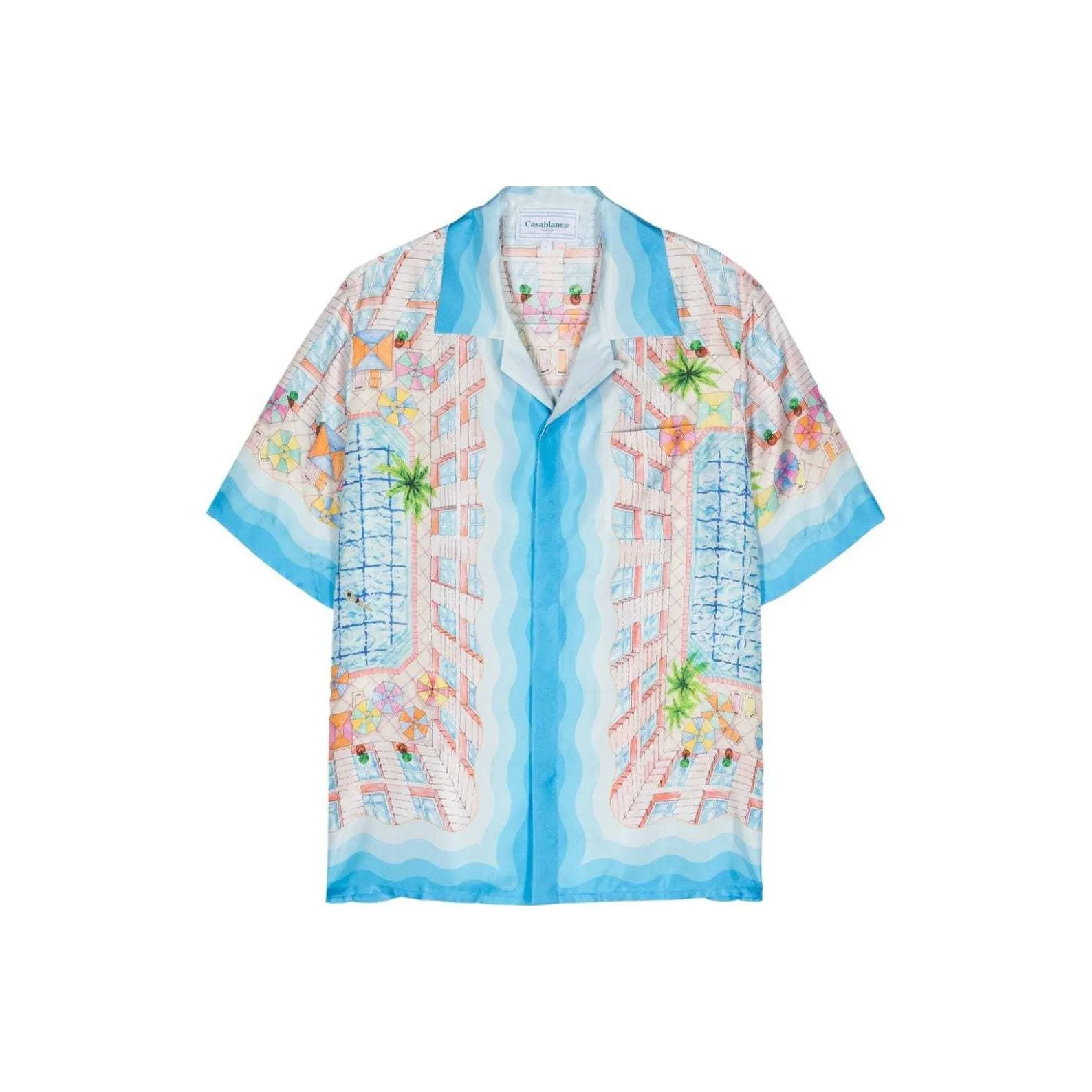 CASABLANCA Le Plongeon Silk Shirt