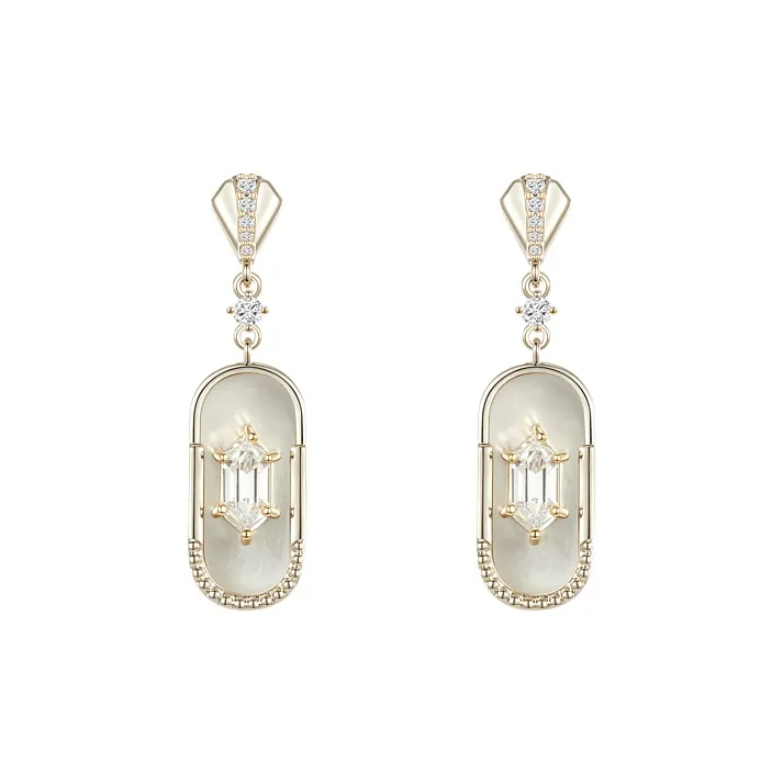 RiotLILY Mother Of Pearl Earrings Women's