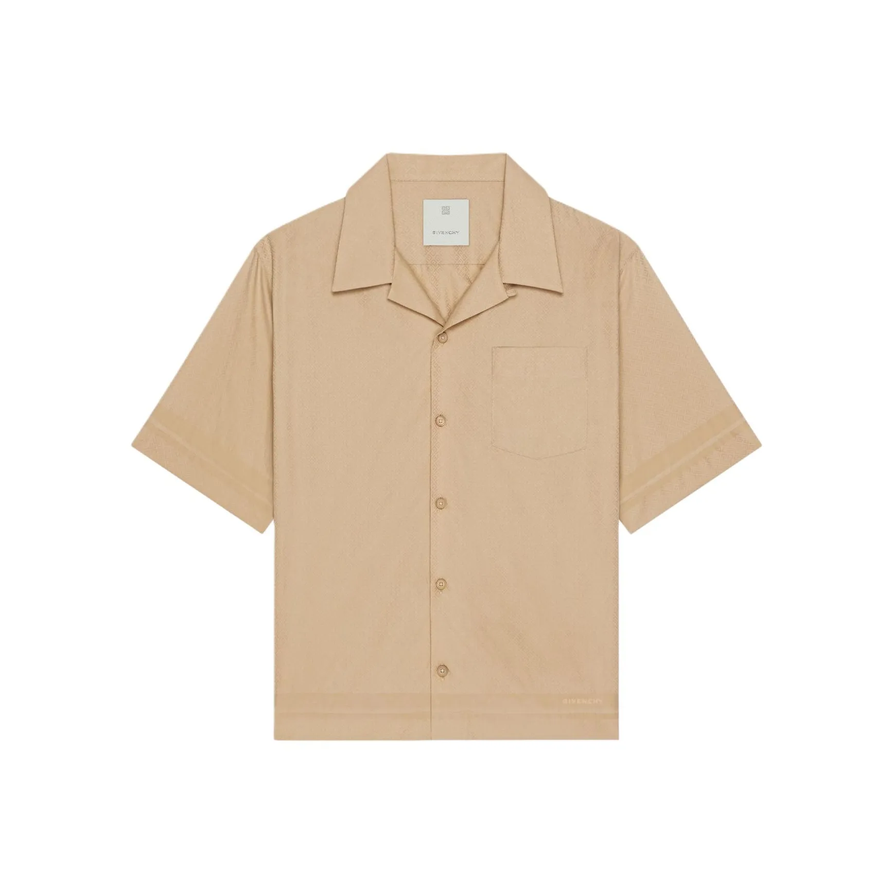 Givenchy Boxy Рубашка с формой 4G из хлопка мужская светлый умбра