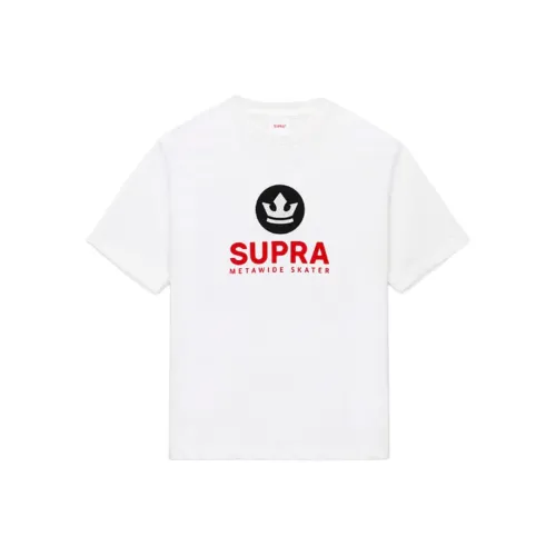 SUPRA Серый Белый Унисекс Футболка