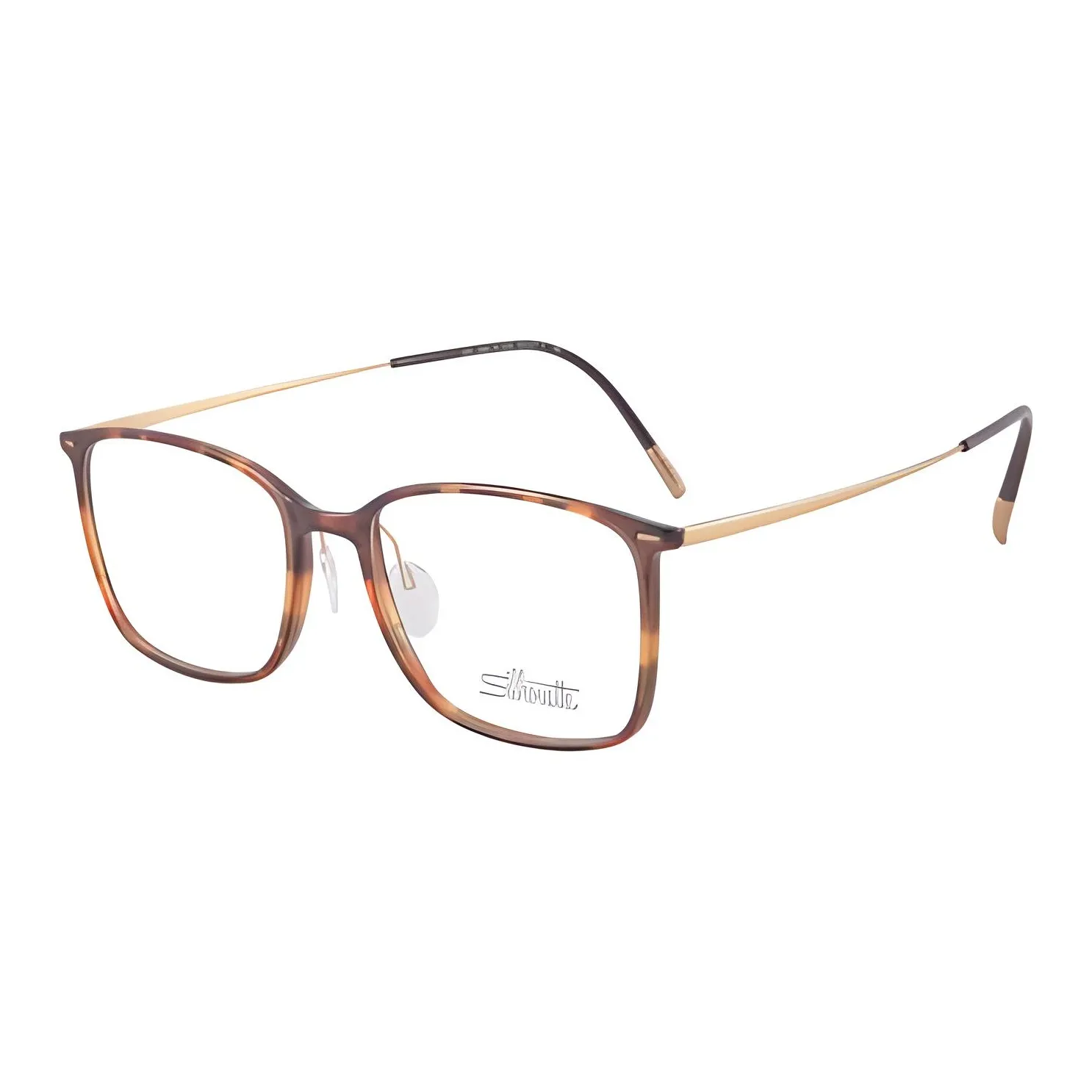 SILHOUETTE Titanium Alloy Square Eyeglass Frames Unisex Black Brown SILHOUETTE Титановый сплав Квадратные Оправы для очков Унисекс Черный Коричневый