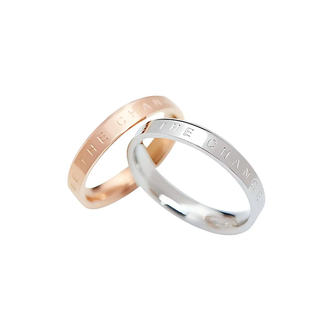 WHY PLAY Кольца из титановой стали унисекс