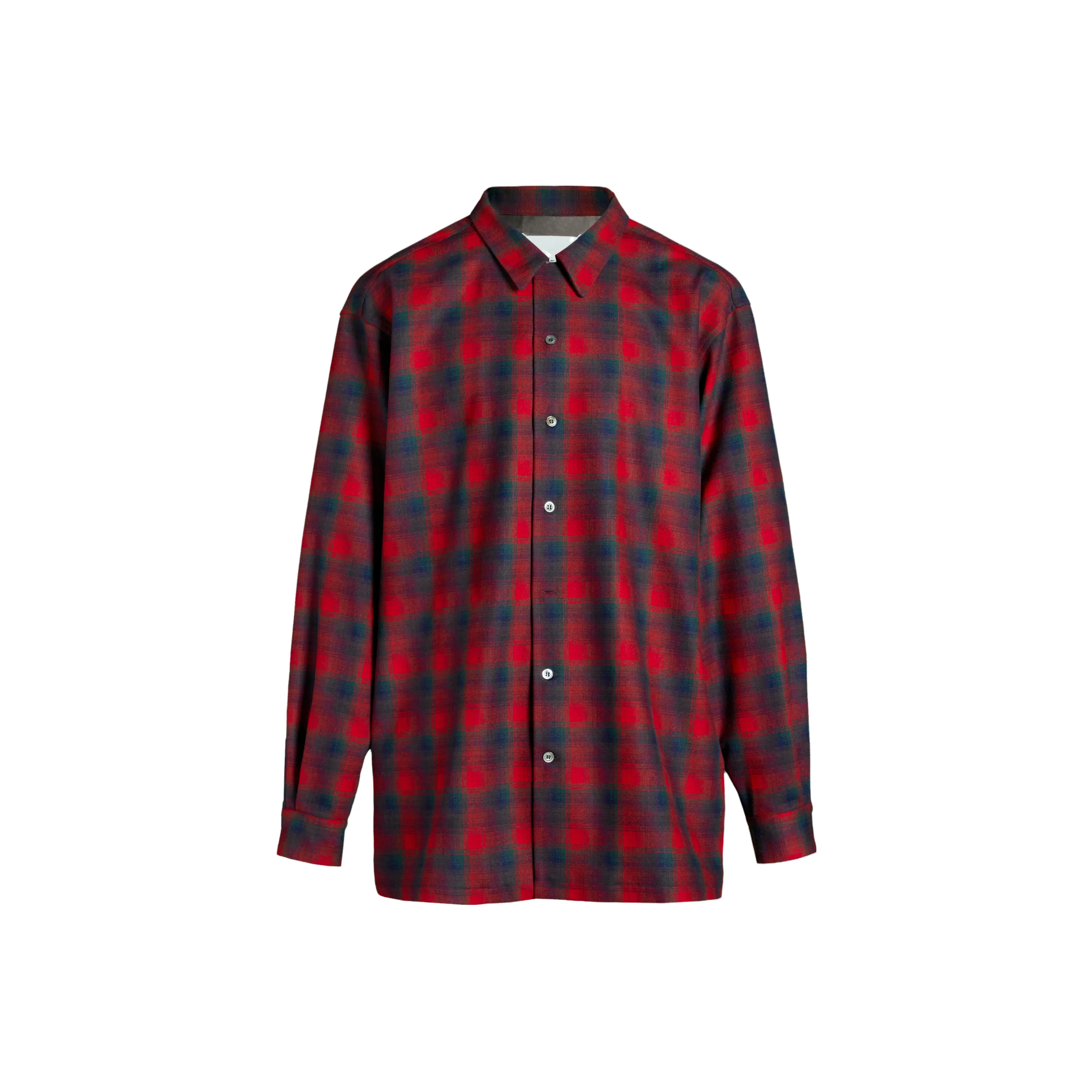 Maison Margiela Pendleton Checked Oversized Shirt