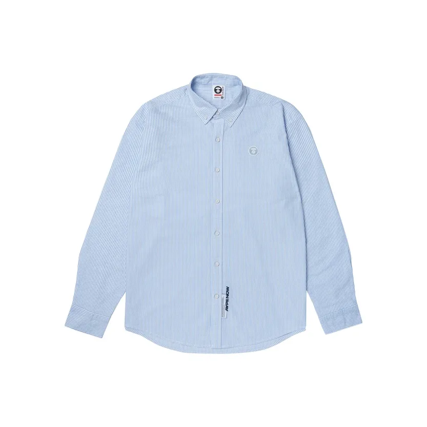 AAPE Синий BLA Мужские Рубашки