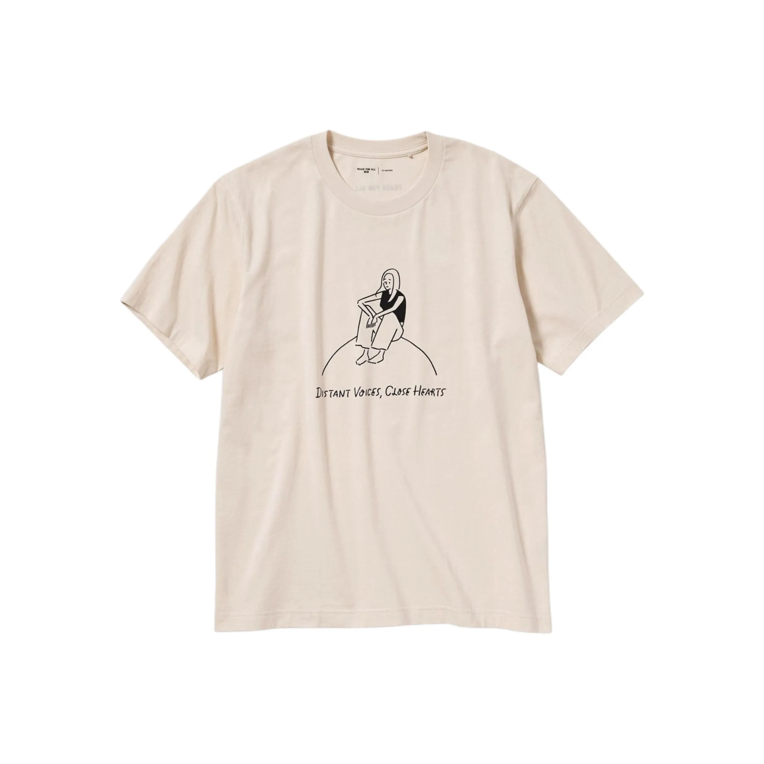 UNIQLO/UNIQLO Peace For All Series T Shirt Unisex Light Beige