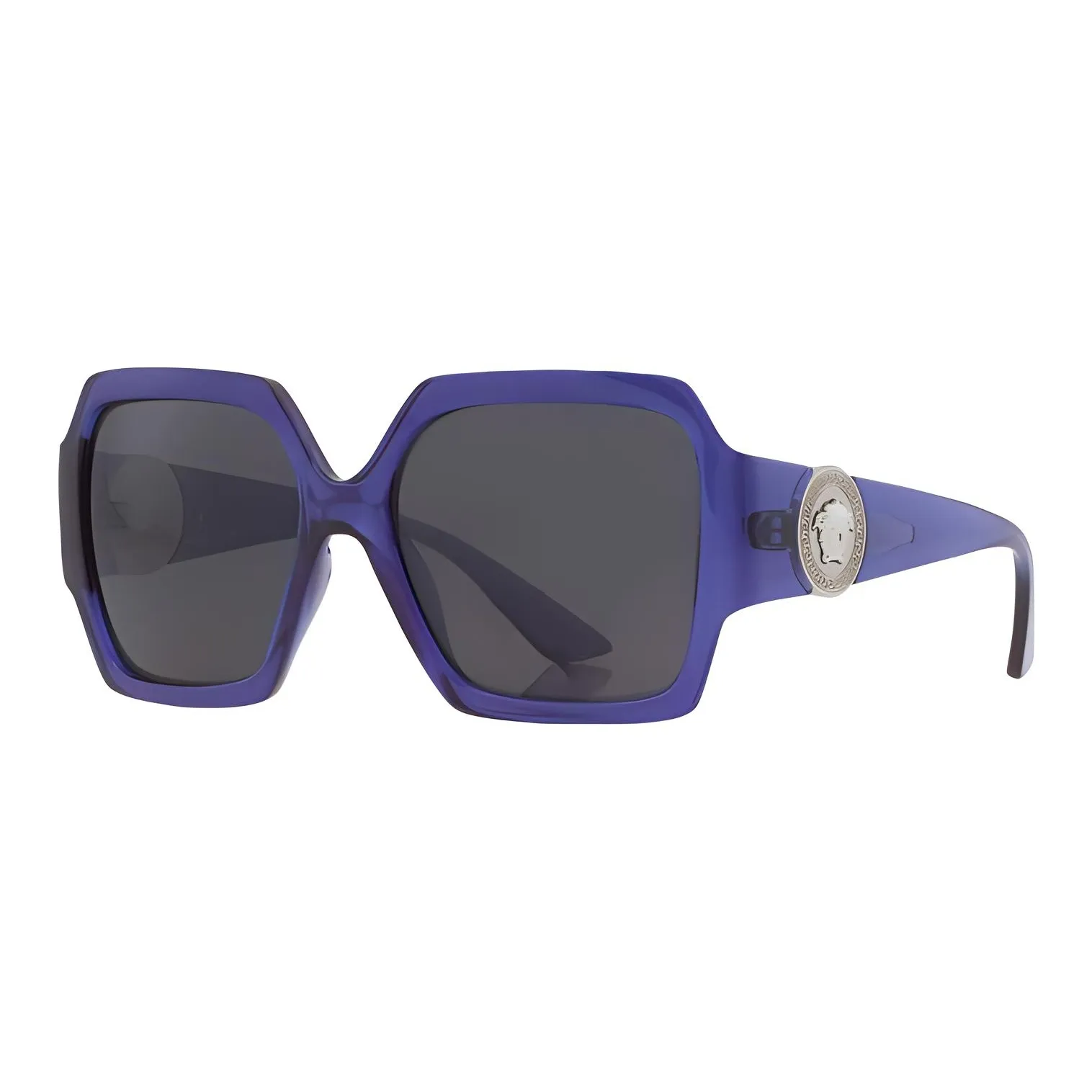 VERSACE Plastic Square Sunglasses Women's Blue