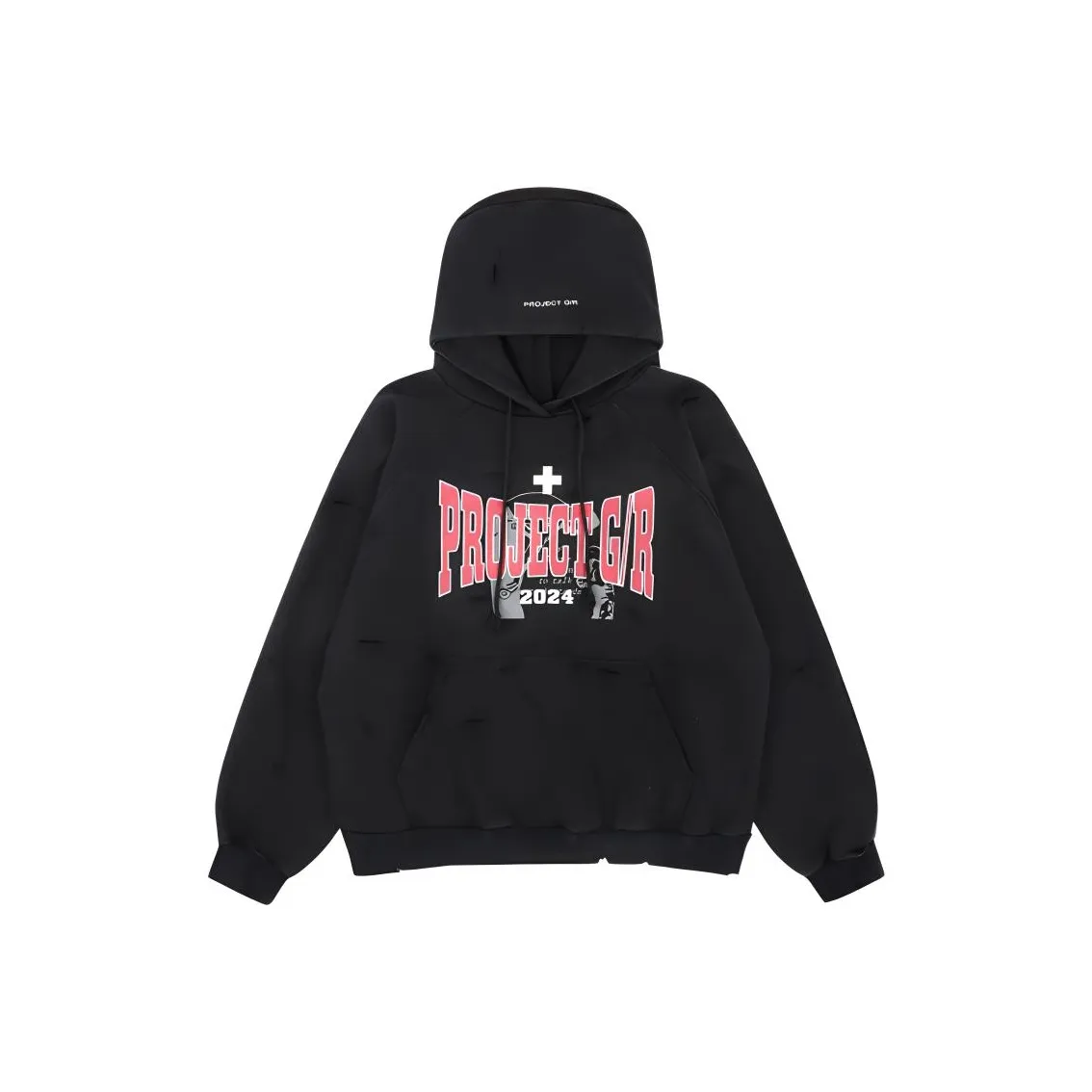 GRAILZ PROJECT G R 2024 FW24 Свитшот Унисекс Выстиранный Черный