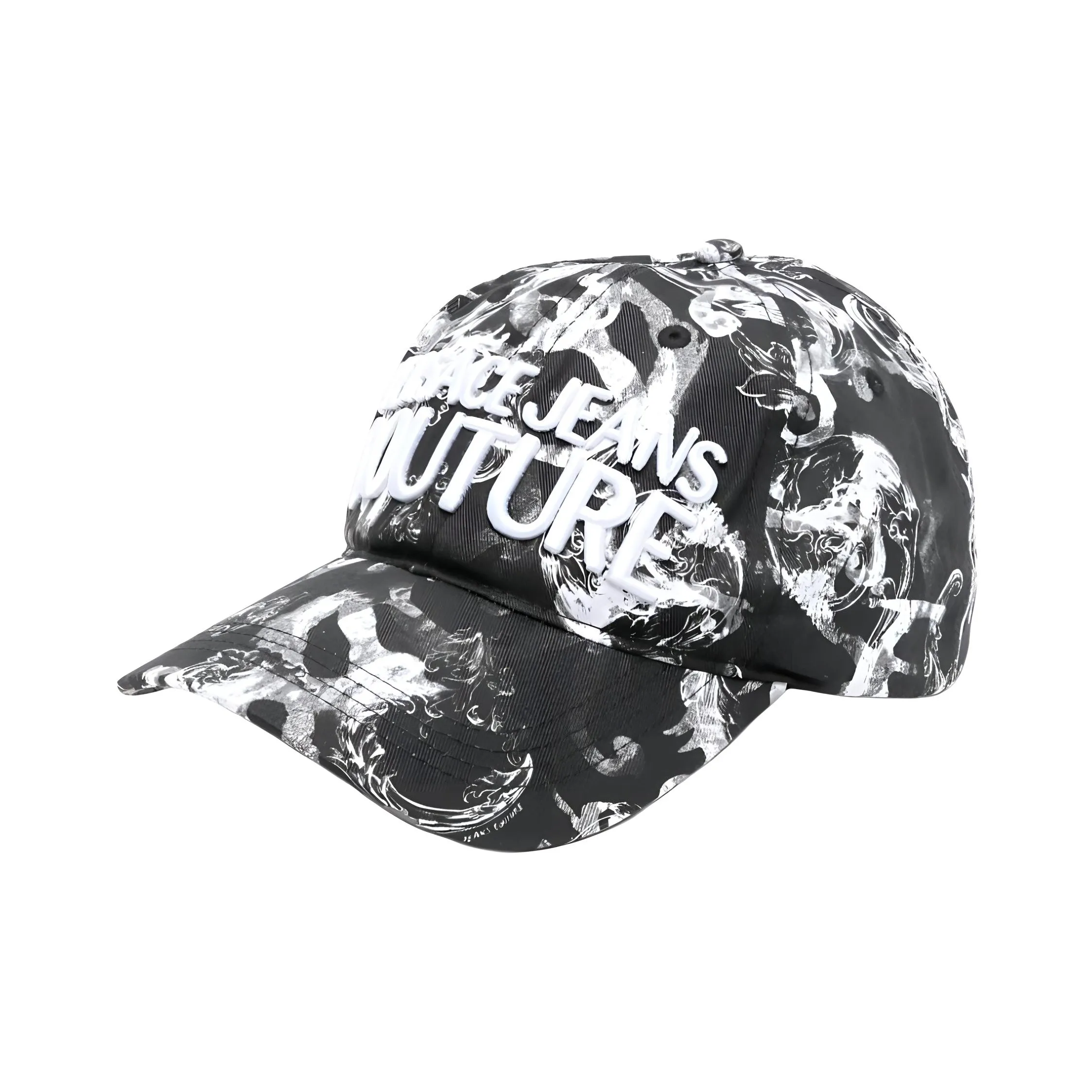 VERSACE JEANS Baseball Caps Men's Black White