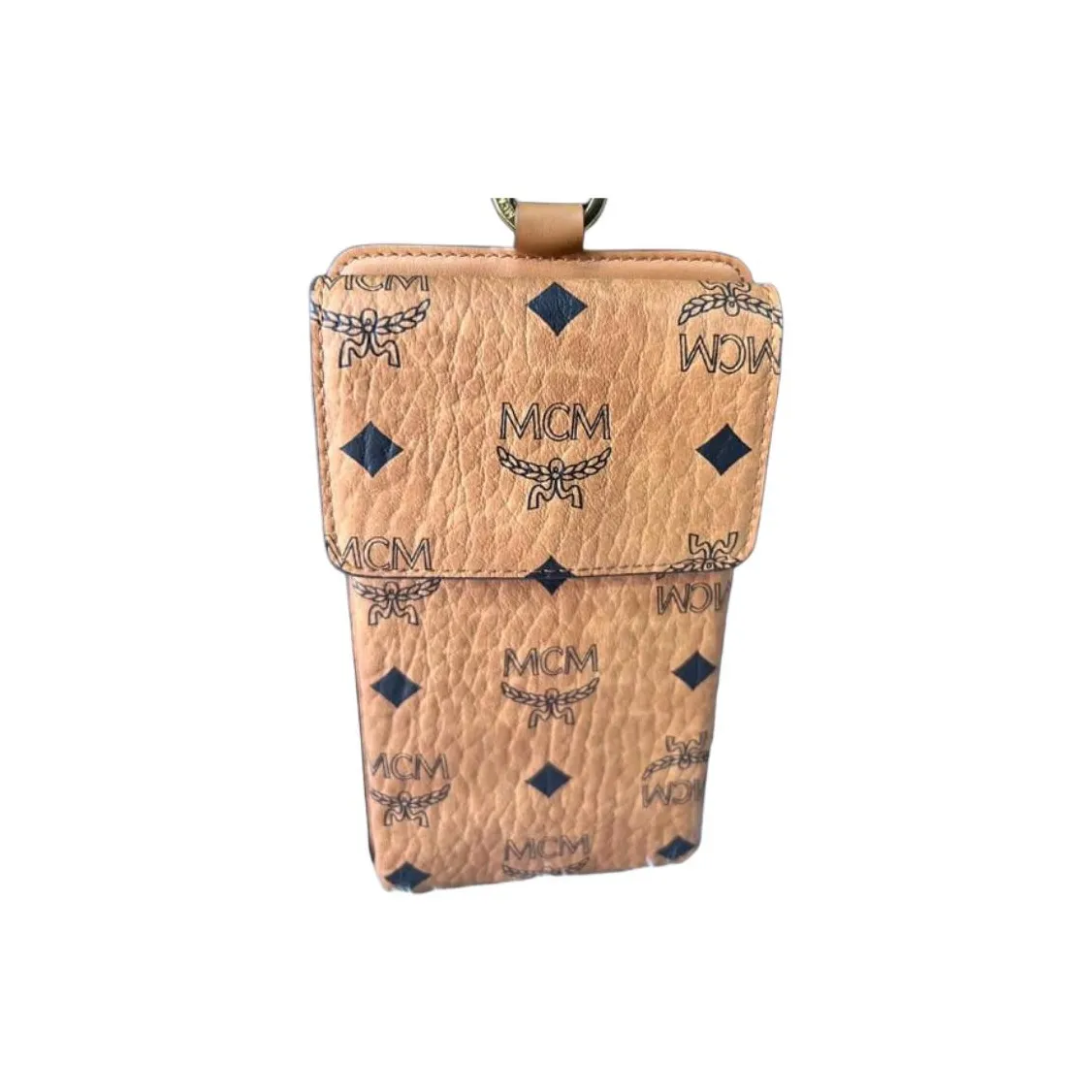 MCM Чехол для мобильного телефона из искусственной кожи и сумочка для украшений унисекс цвет коньяк