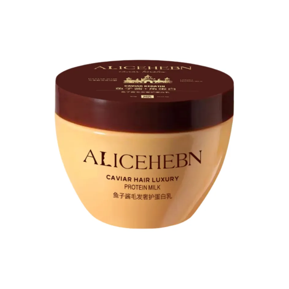 AILISIHEBEN Икорный Волосы Luxury Care Яичный Белый Молоко Объем Пышность Подъем Сглаживание Контроль пушистости Увлажнение 300г