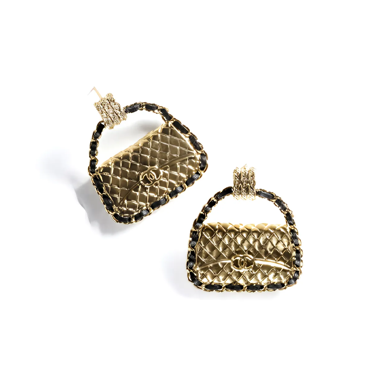 CHANEL Earrings Women's Gold