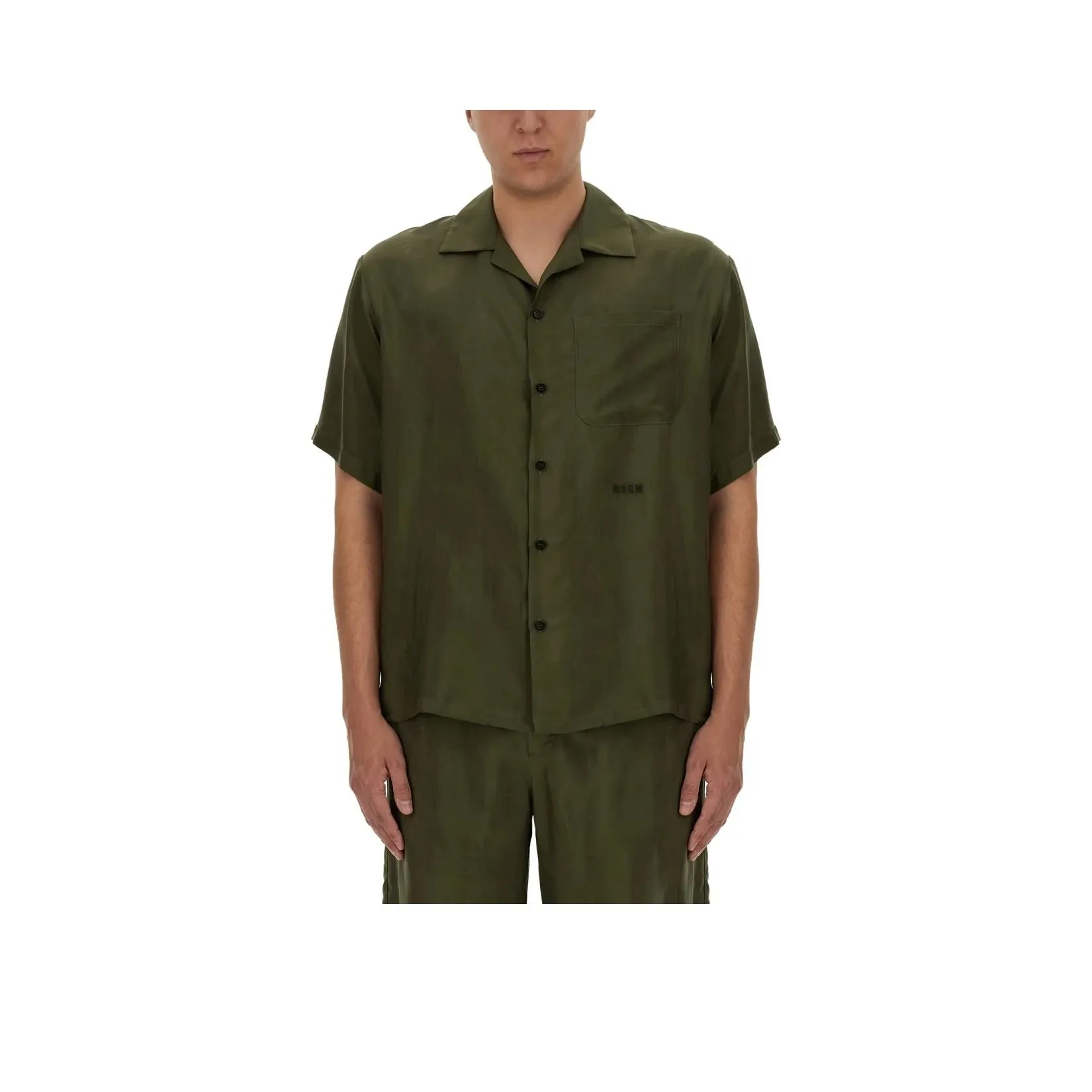 MSGM Shirts Men Green