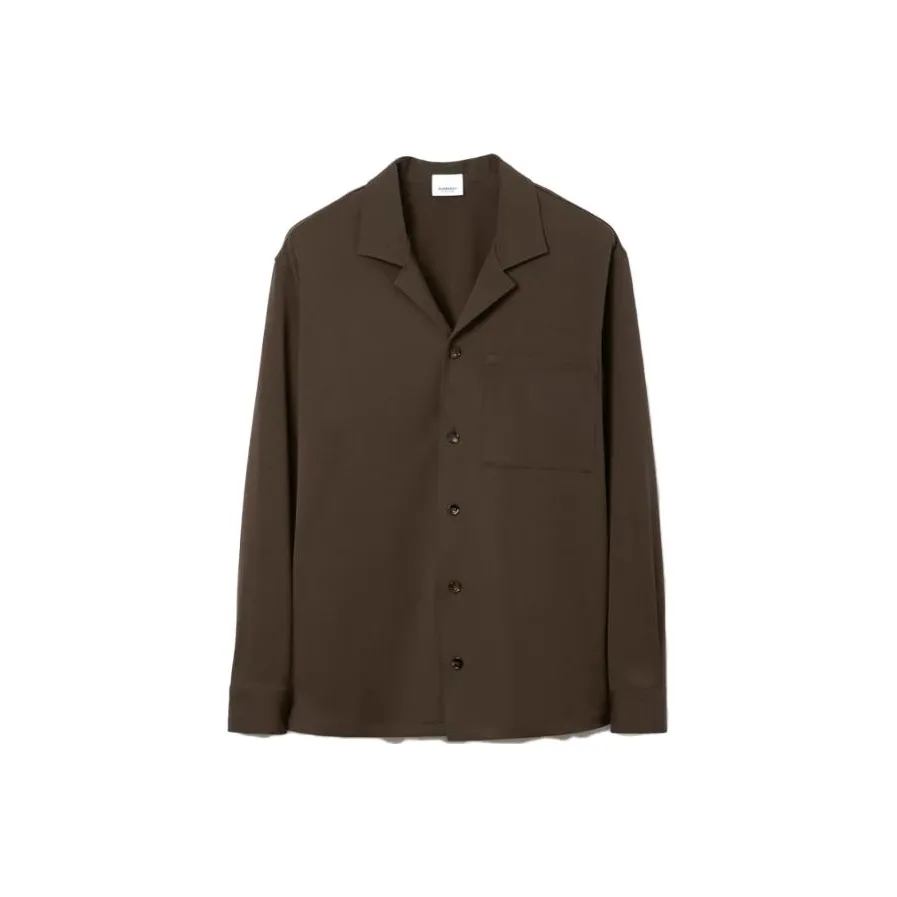 Burberry Рубашка Мужская Темно-Коричневая