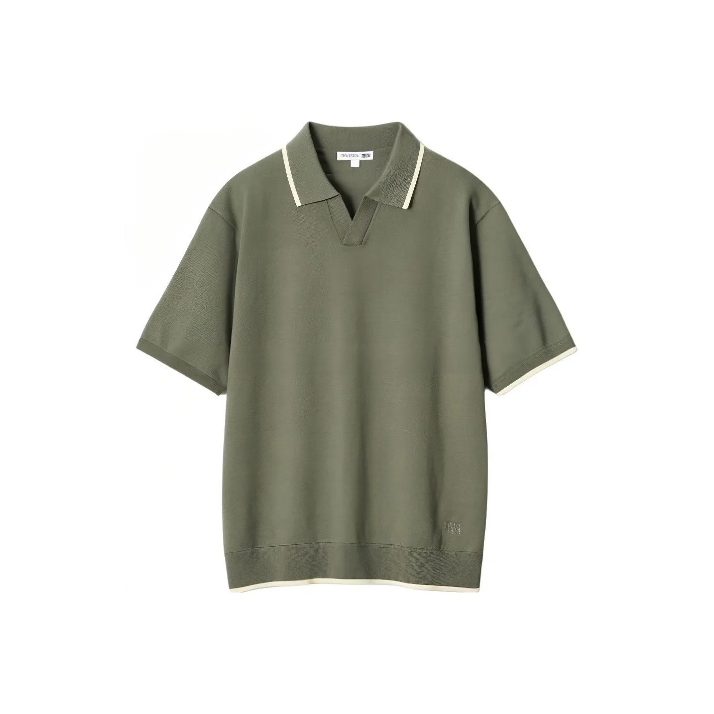 UNIQLO x JWANDERSON совместная серия UNIQLO JW Anderson Co Branded Series SS24 Поло Мужское Оливковый