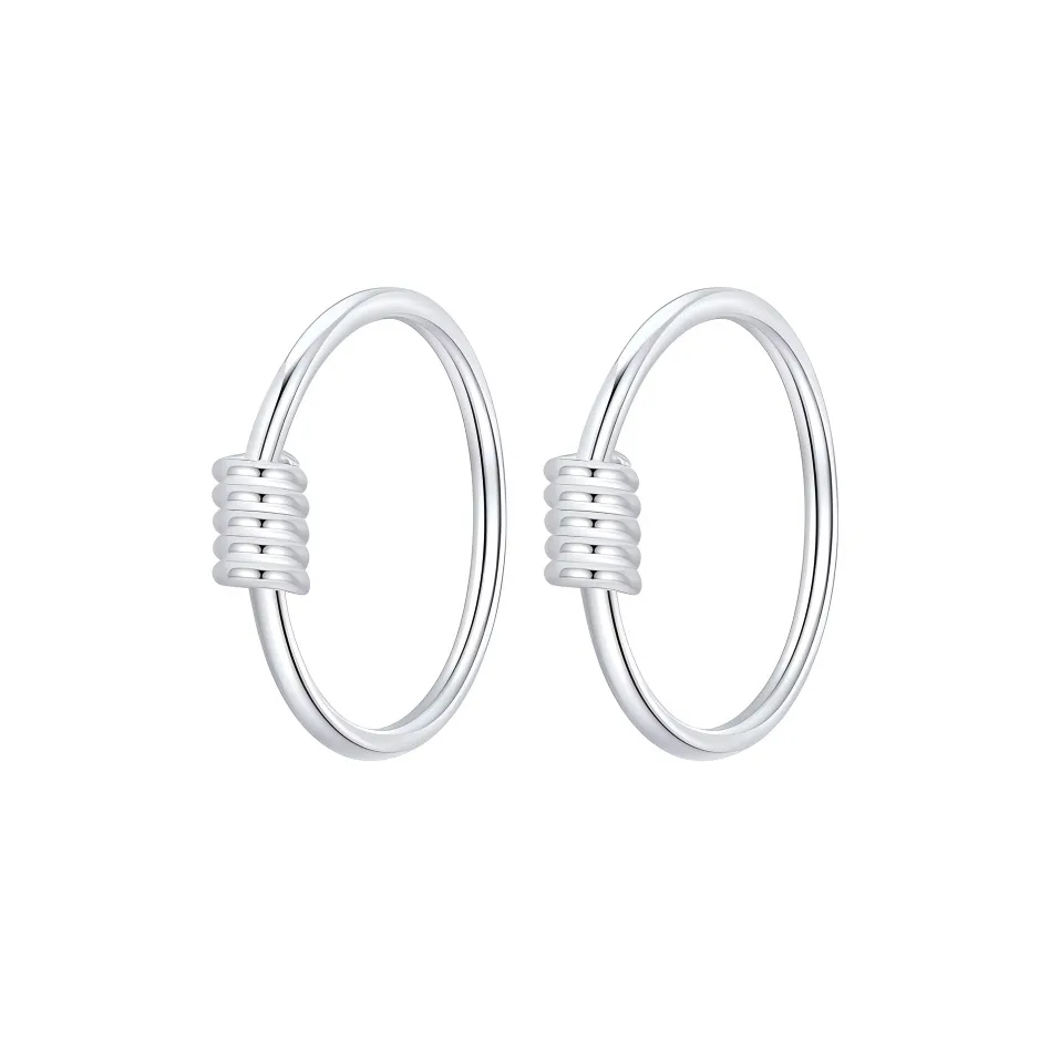 HMZ Sterling Silver Earrings Unisex