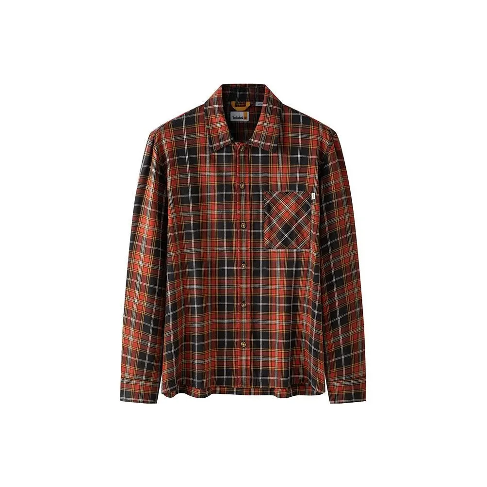 Timberland Shirts Men Black Red