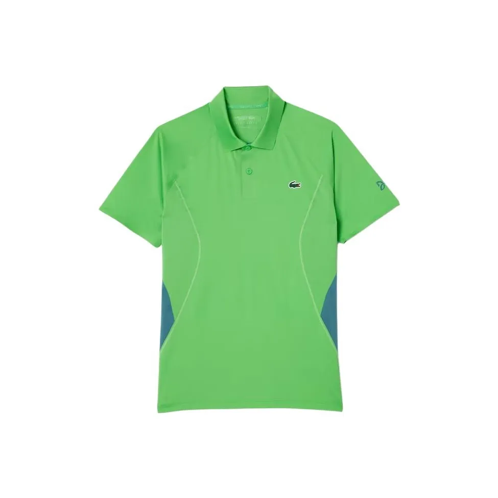 LACOSTE Collaboration Djokovic Collaboration Травяной Зеленый Мужская Рубашка Поло