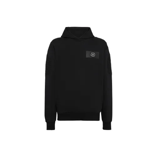 PLEIN SPORT Черный Мужские Свитшоты
