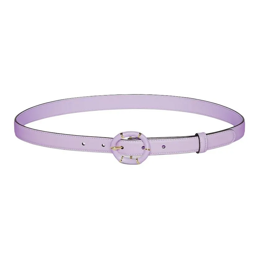 GUCCI Thin Belt With Round Bamboo Buckle