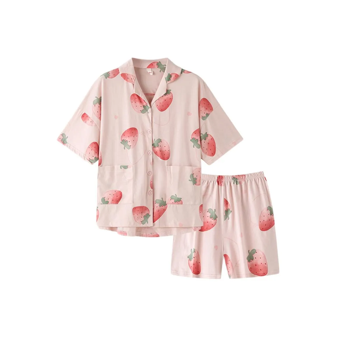 ZAO FU NIAO Пижамный комплект Женские Свежий Клубничный