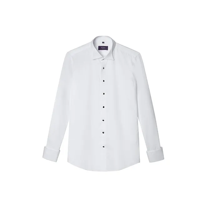 SKARO Длинный рукав рубашка мужская белая