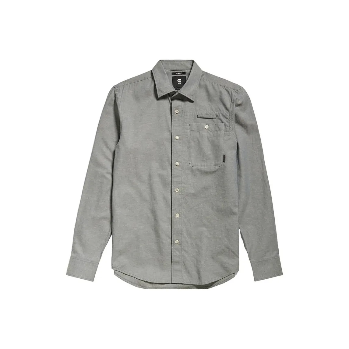 г Звезда RAW Серый Мужская Рубашка