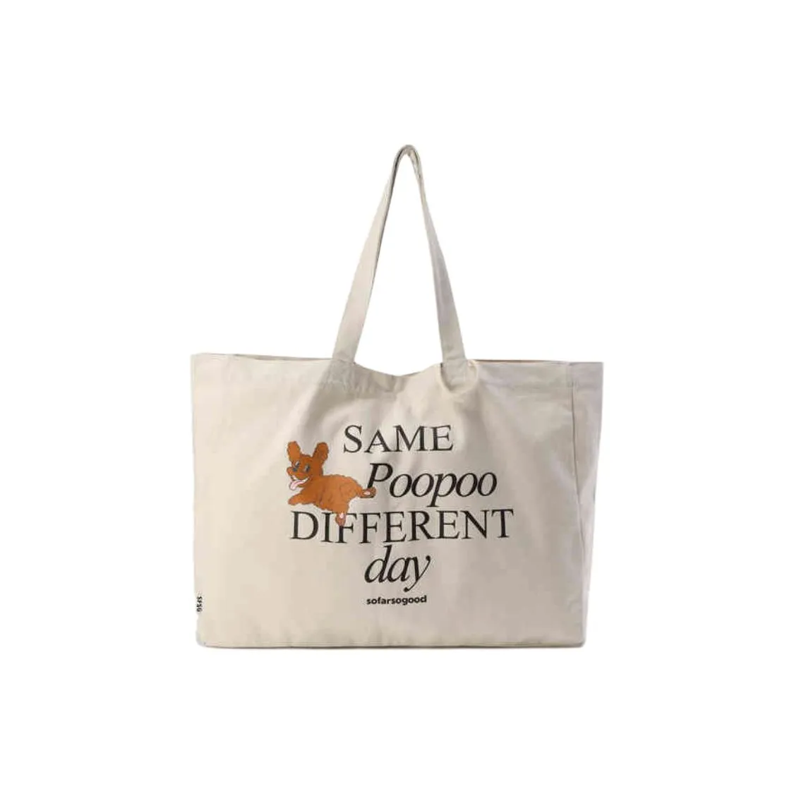 SFSG Canvas Bag Tote Bag Shopping Bag Shoulder Bag Large Women's Beige Yellow SFSG Холщовая сумка Тоут сумка Сумка для покупок Сумка через плечо Большая Женская Бежевая Желтая