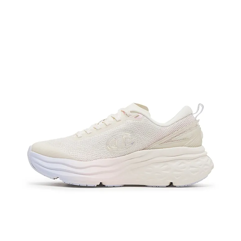 Champion Low Top Беговые кроссовки Женские Молочный Белый Розовый Диамант