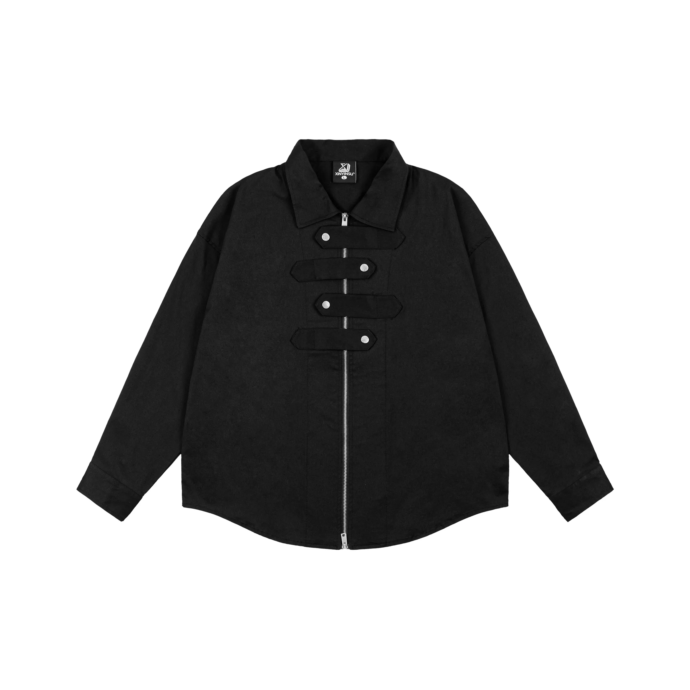 XINYINSU Черная унисекс рубашка