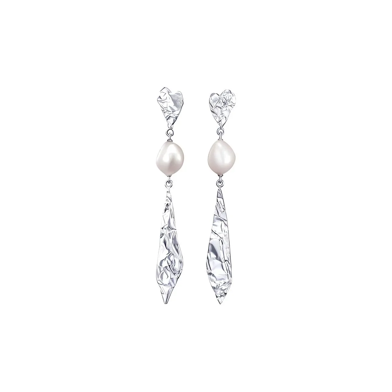 LELOUP Platinum Plated Copper Earrings Women's Silver