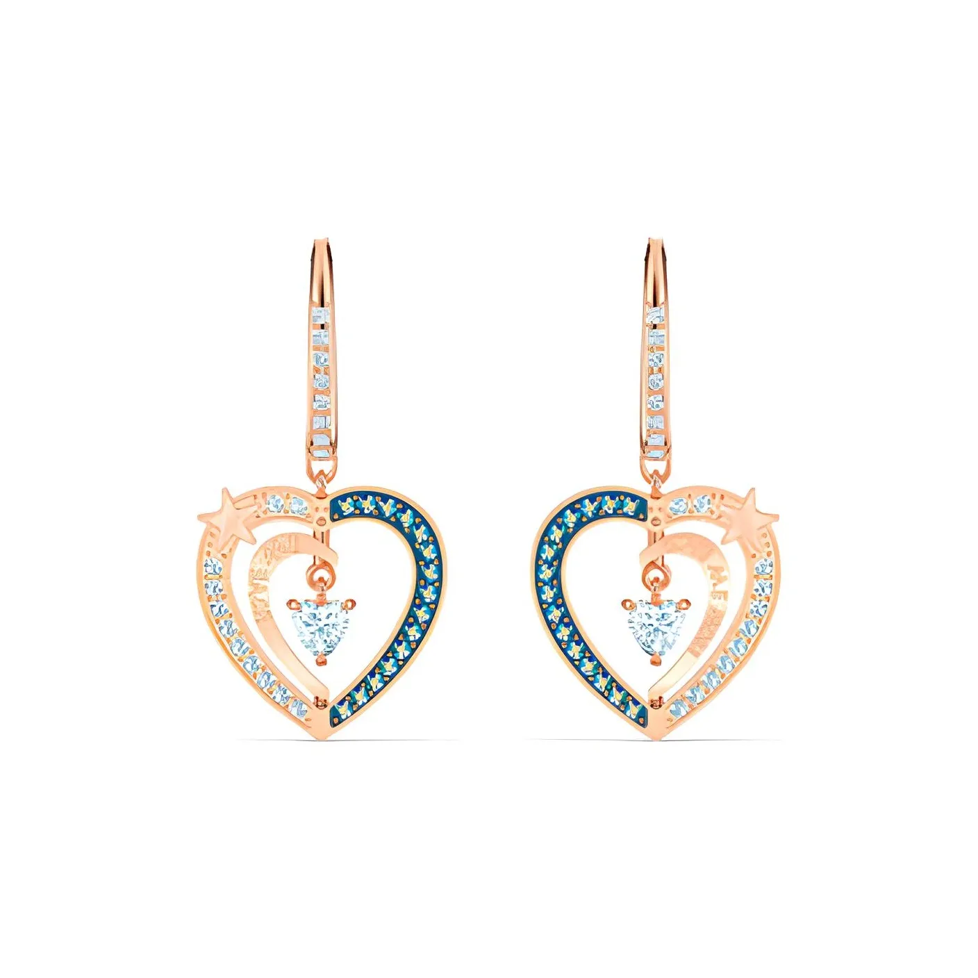 Swarovski STARRY NIGHT Искусственный хрусталь Серьги Синий Женские