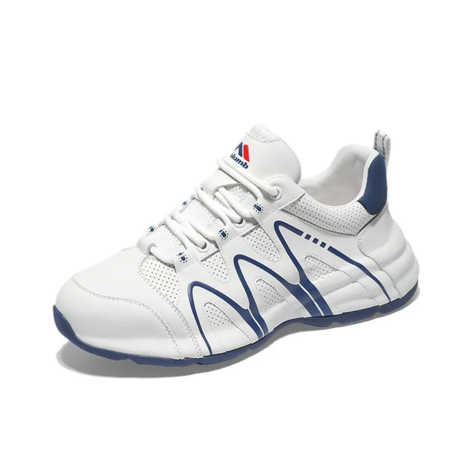 KOLUMB Амортизация Противоскользящий Увеличение Высоты Низкий Топ Повседневный Мужской Белый Синий