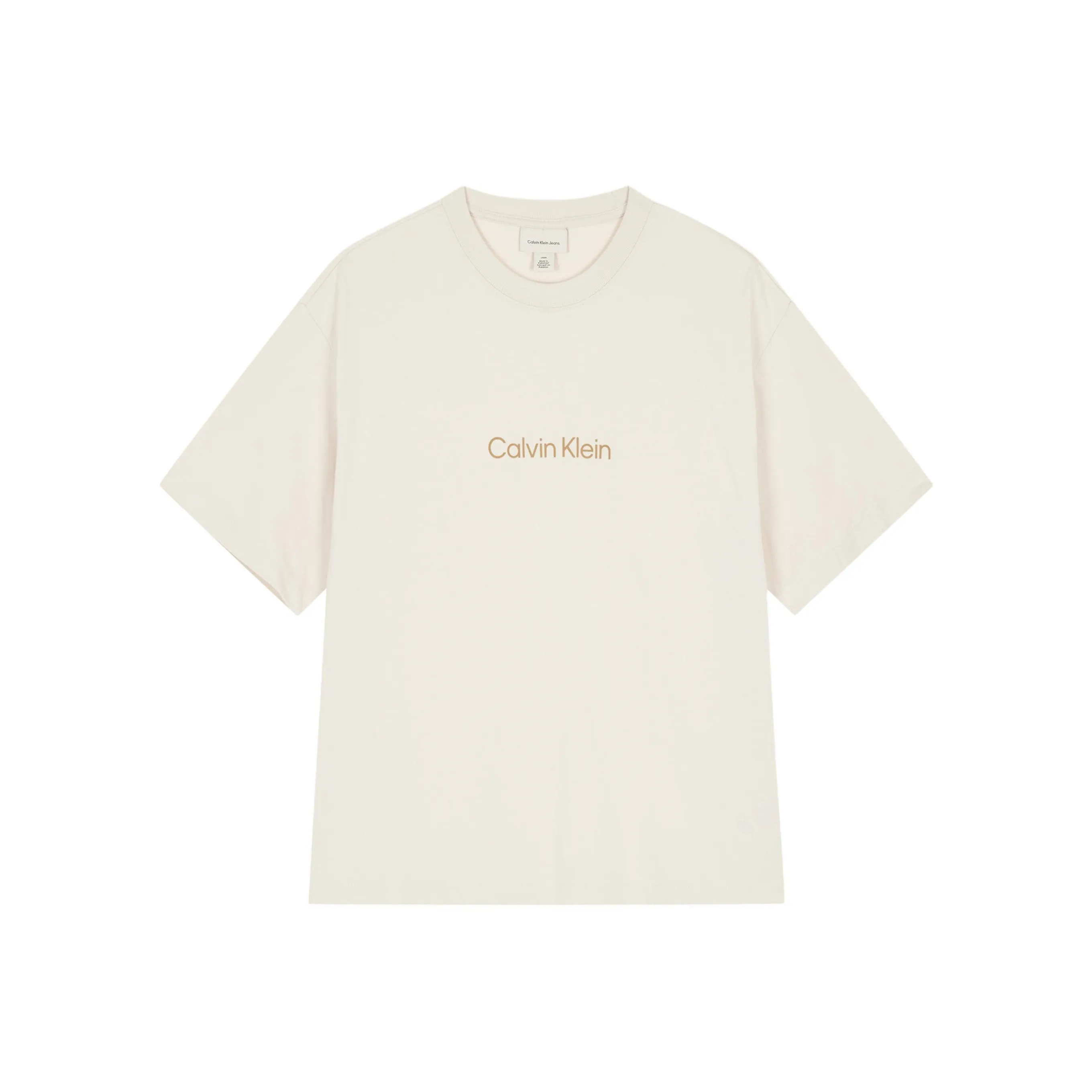 Calvin Klein T-Shirt Унисекс Кремовый