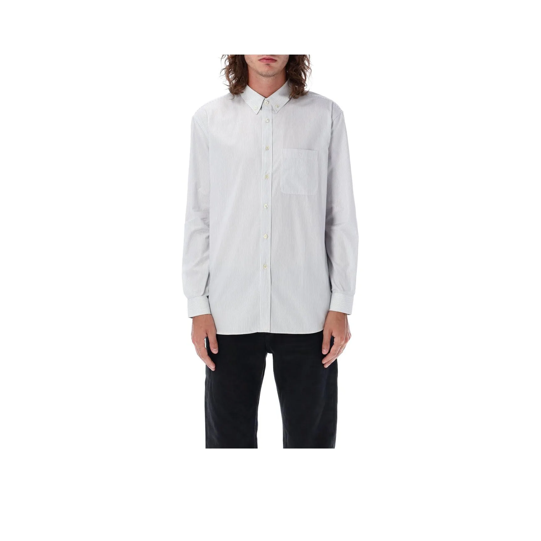 SAINT LAURENT Белые Мужские Рубашки