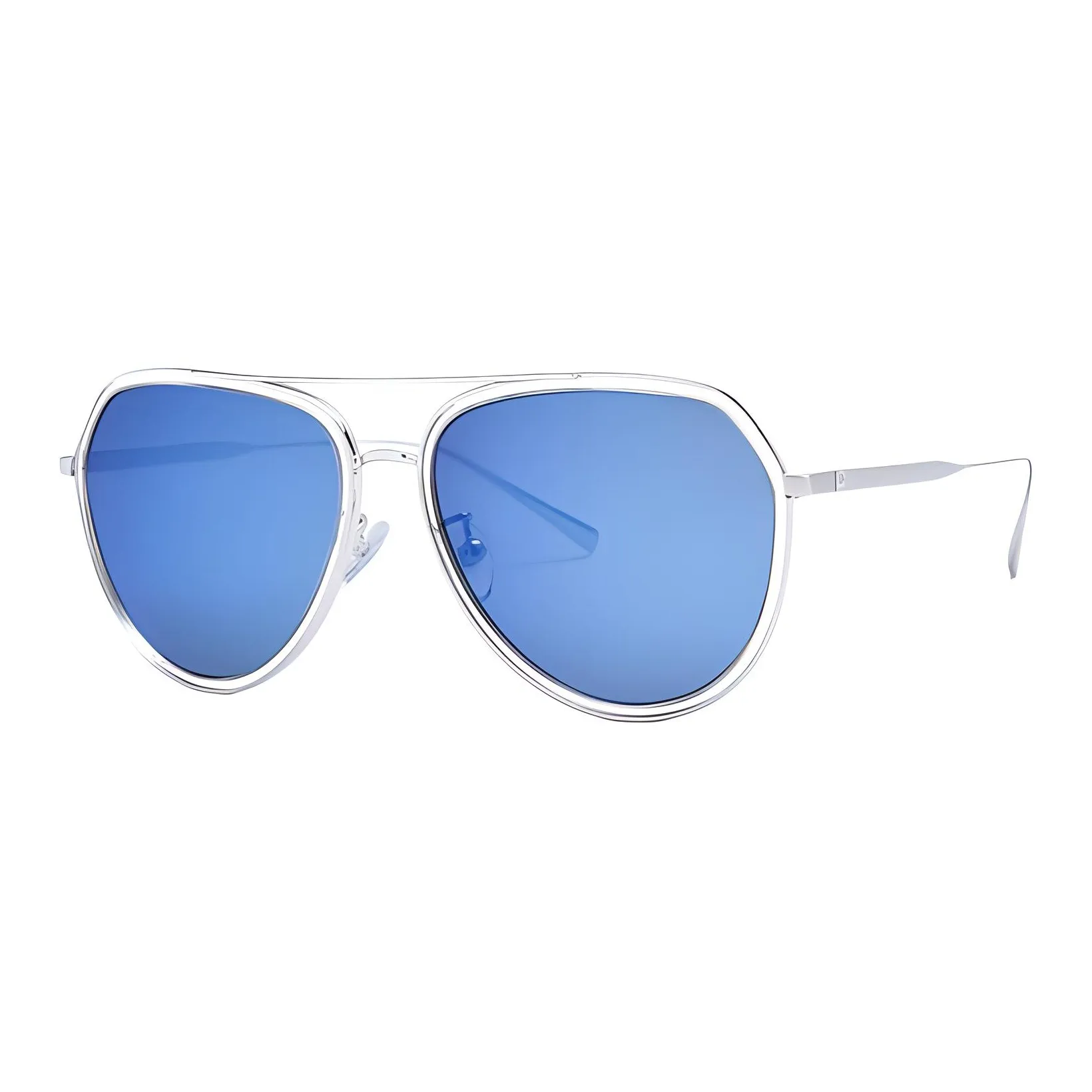 PORTS Литье под давлением Металл Авиатор Солнцезащитные очки Унисекс Прозрачный