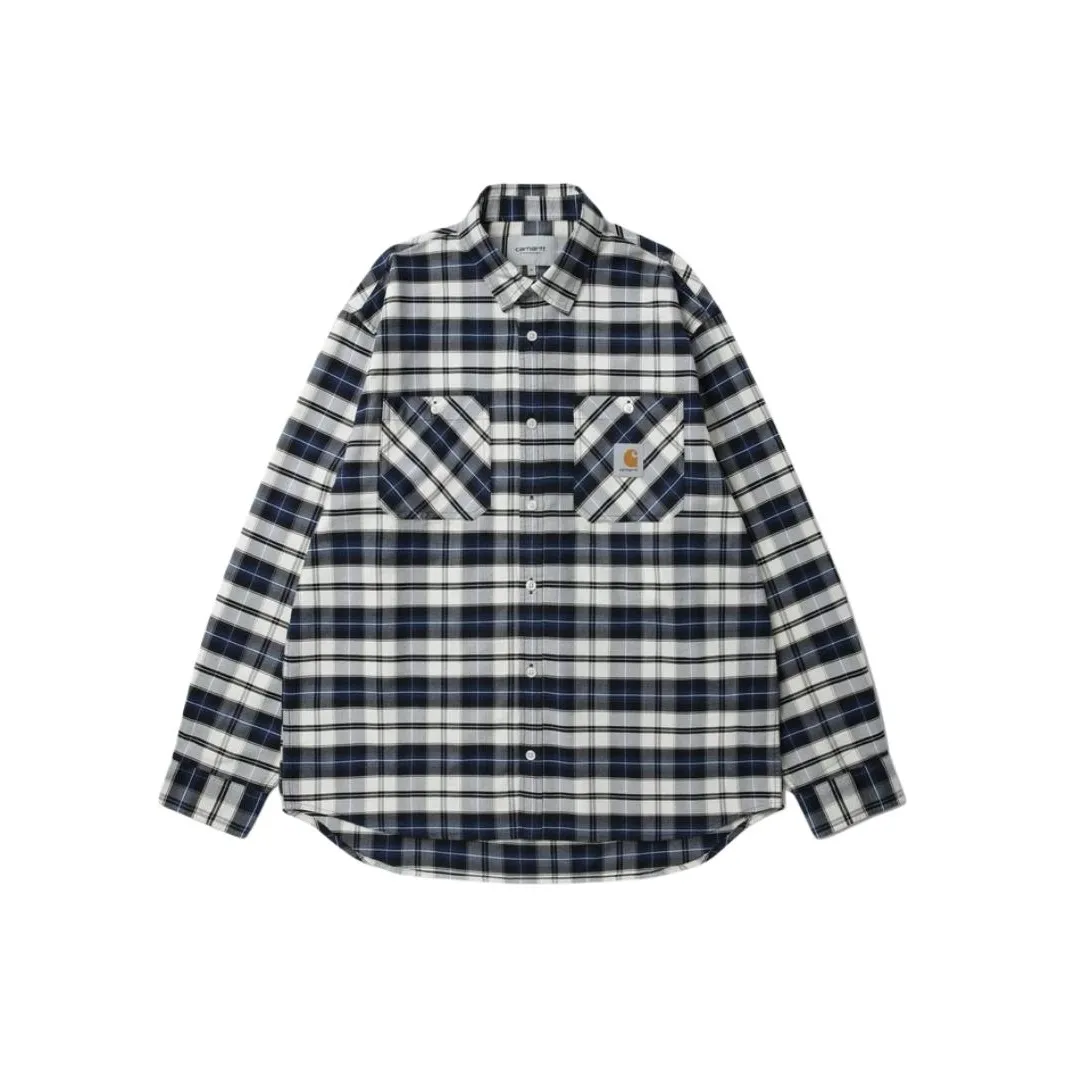 Carhartt WIP SS25 Рубашка Мужская NYA Армейский Синий