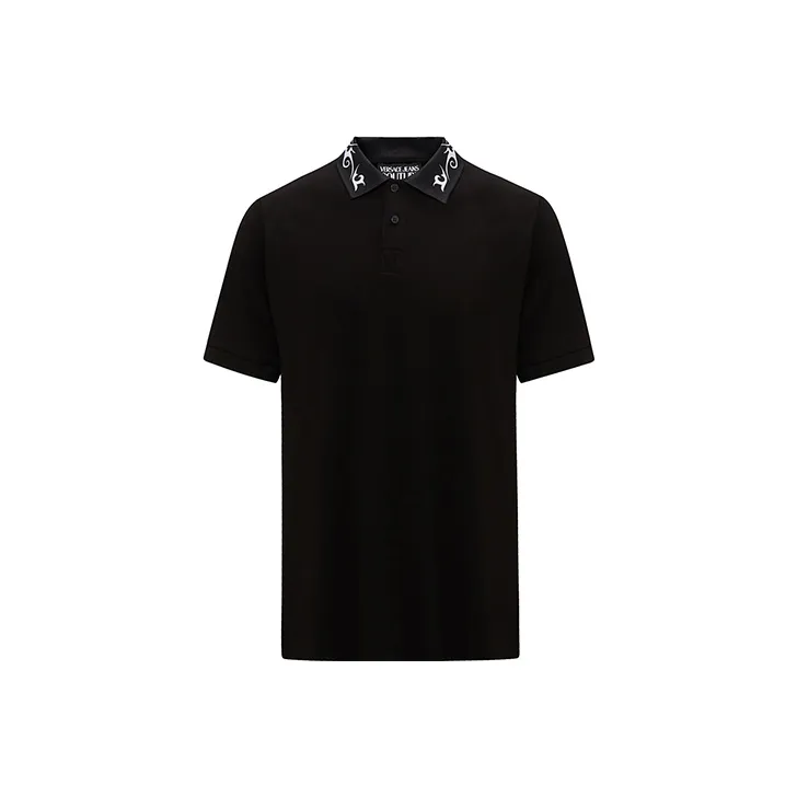 VERSACE JEANS COUTURE SS24 Поло Мужское Черное