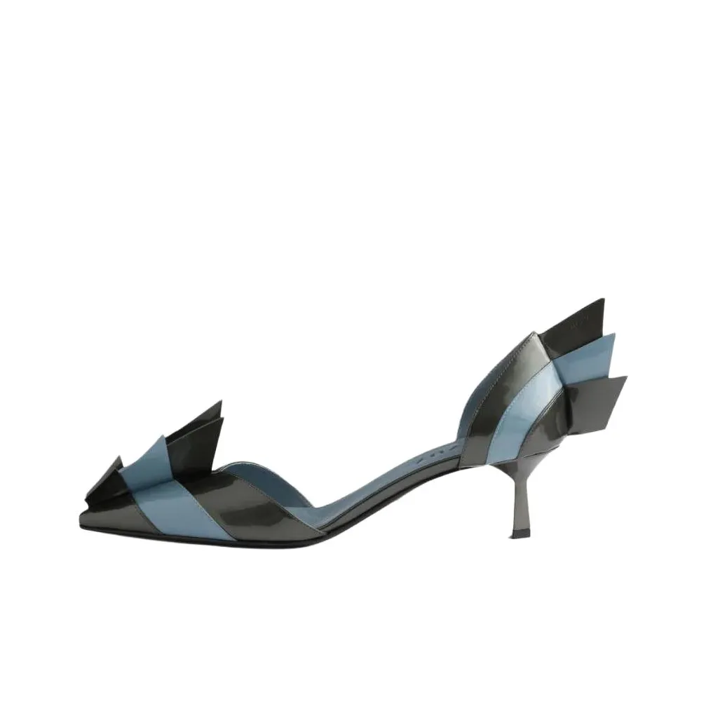 PRADA D'Orsay Slim Heel High Heels 5.5cm Women's Blue