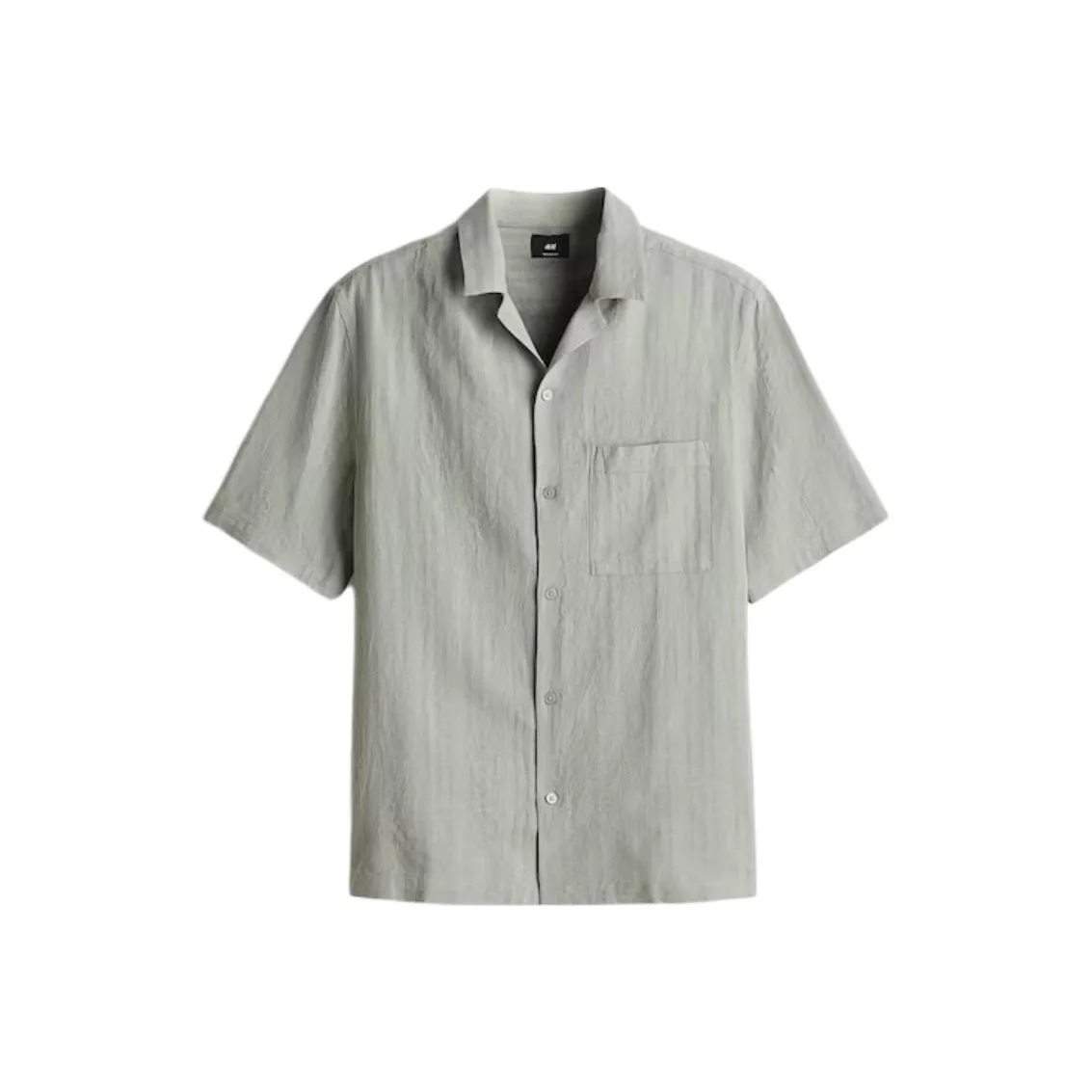 H&M Серый Зеленый Мужские Рубашки