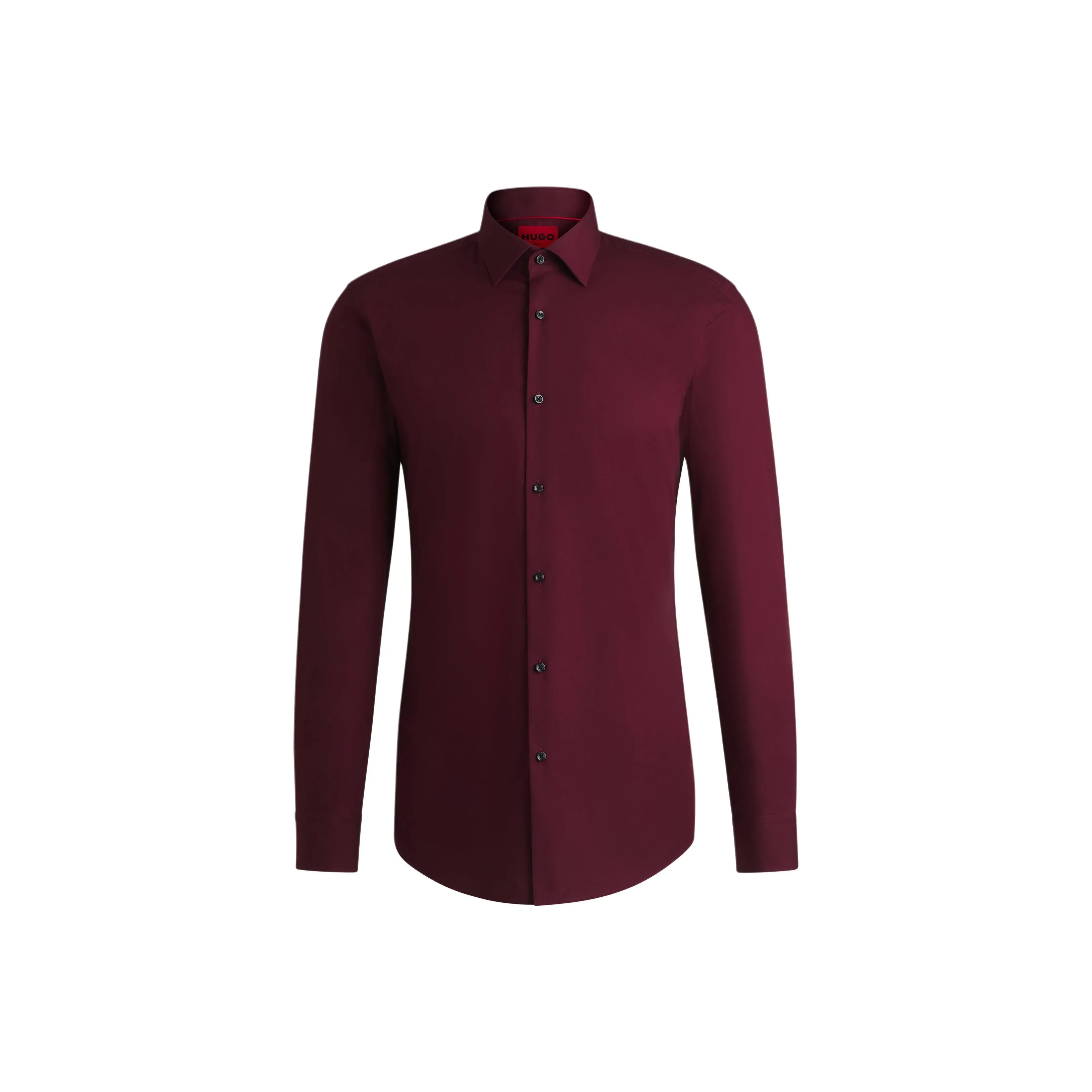 Hugo Boss Мужские Рубашки Бордового Цвета