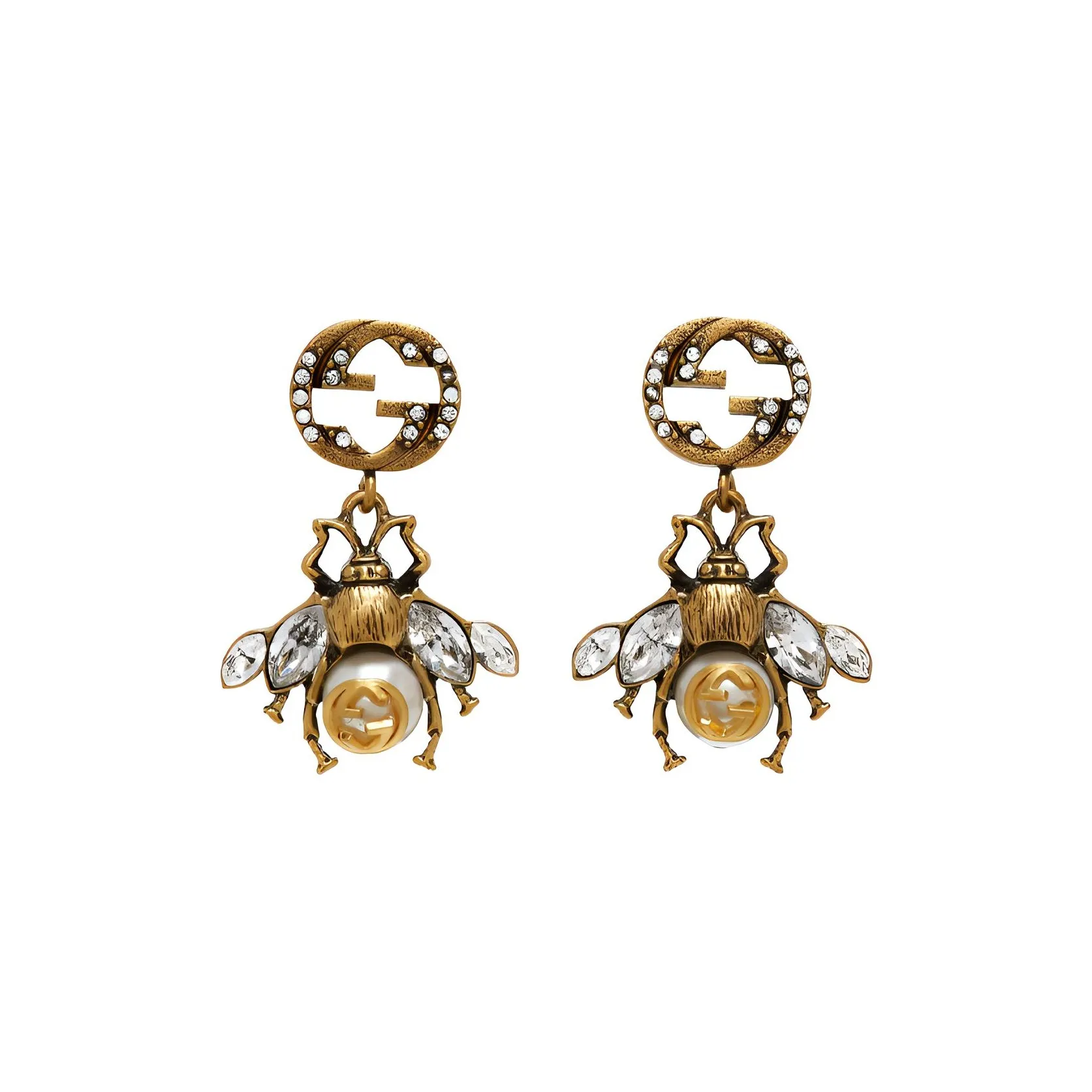 GUCCI Earrings Women's Gold