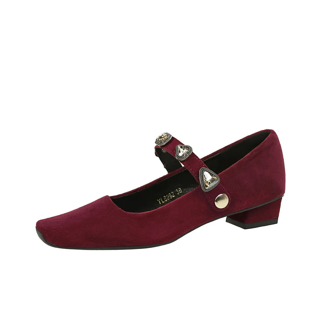 YAFEI XUANYU Грубый каблук Мэри Джейн обувь 3 см женская