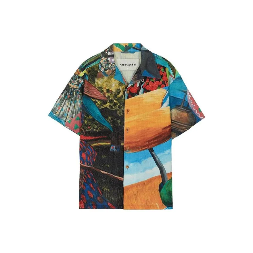 ANDERSSON BELL Красная унисекс рубашка