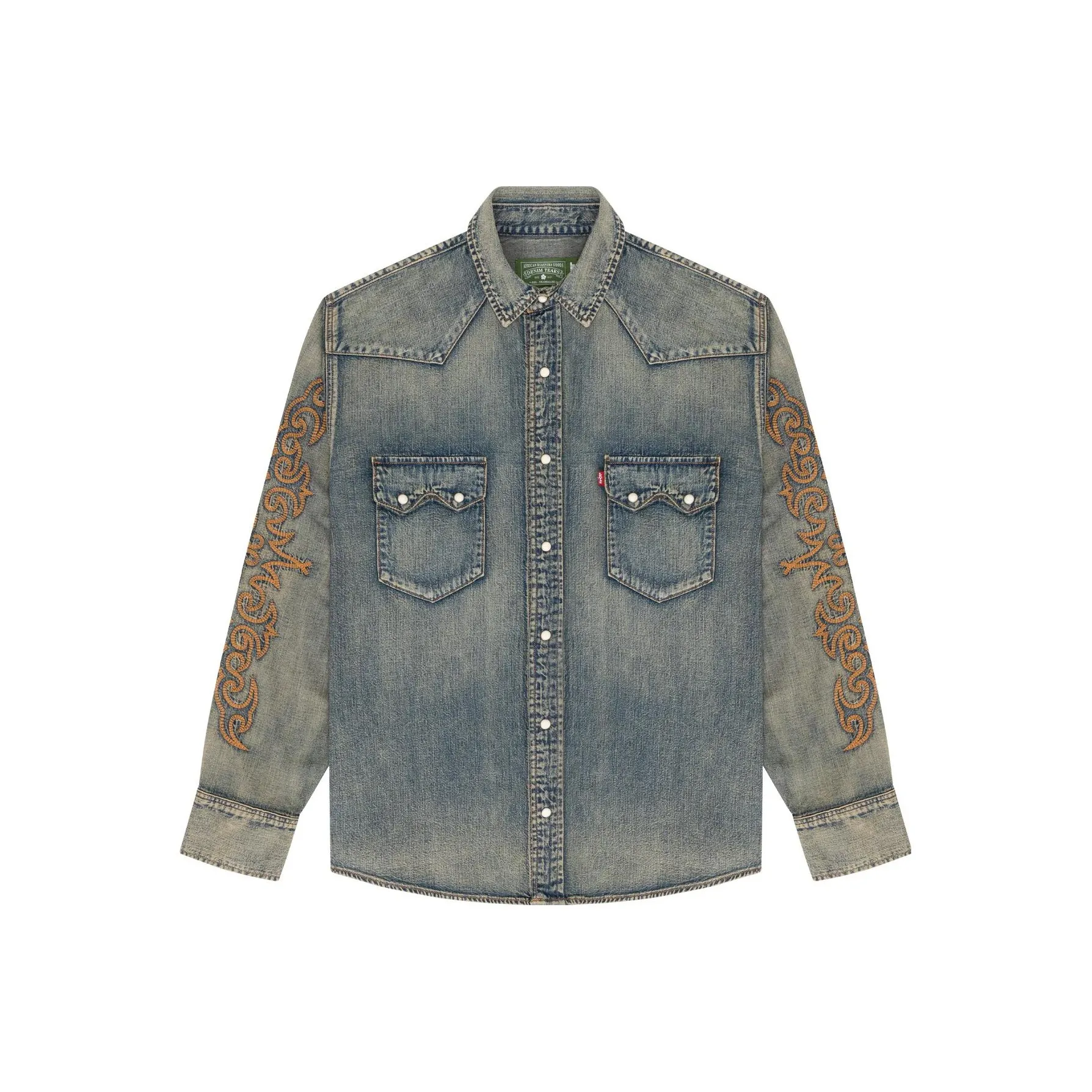 Denim Tears Western Cotton Stitch Denim Shirt