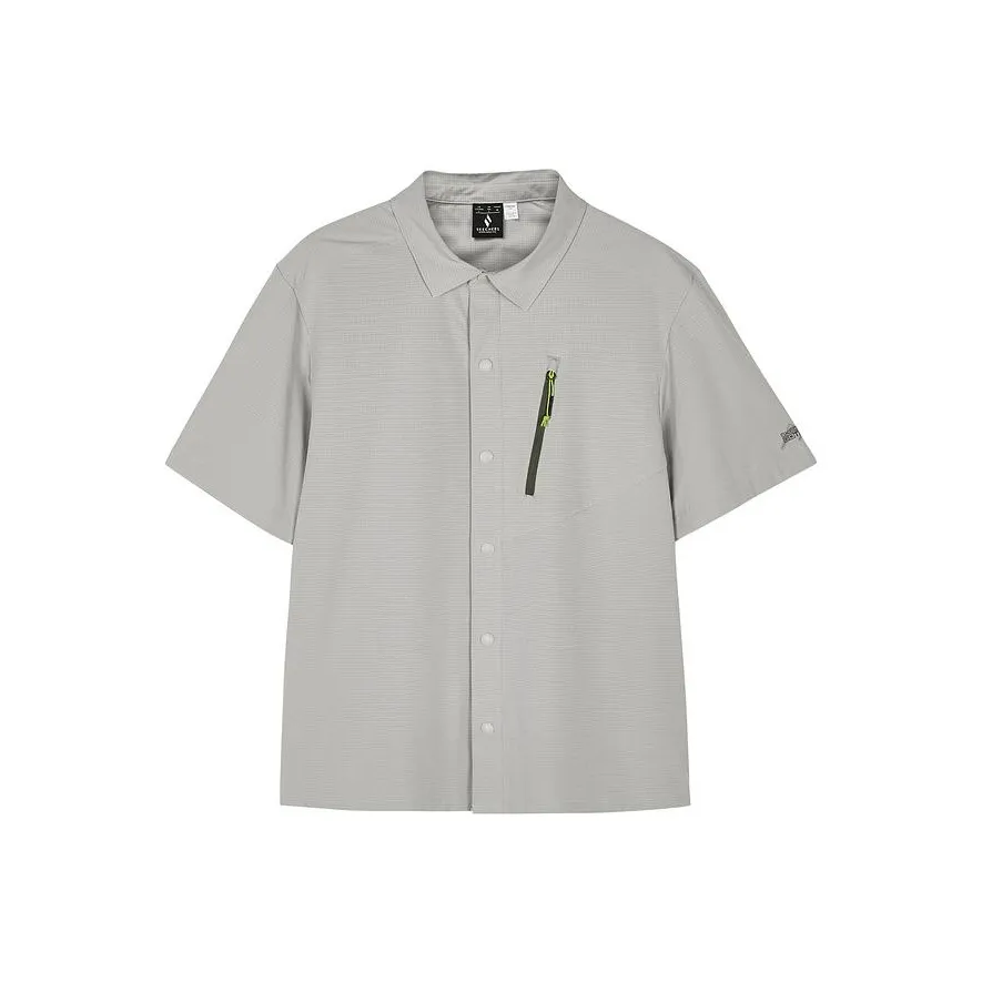 Skechers Поло Мужское Пепельно-Серое