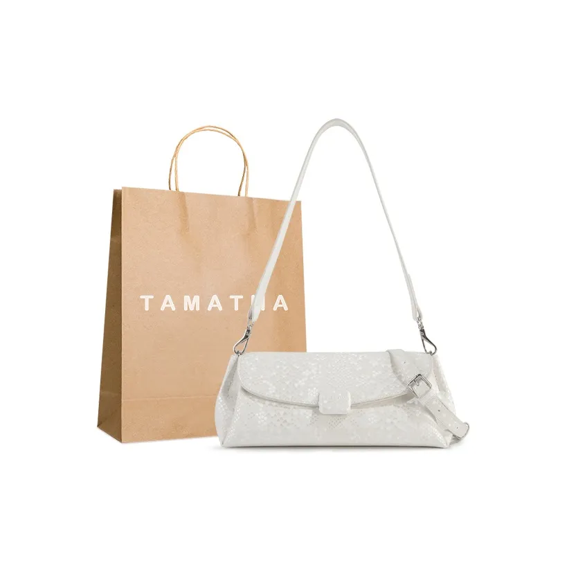 TAMATHA ПУ (полиуретан) Сумка через плечо Женская Змеиная кожа Белый