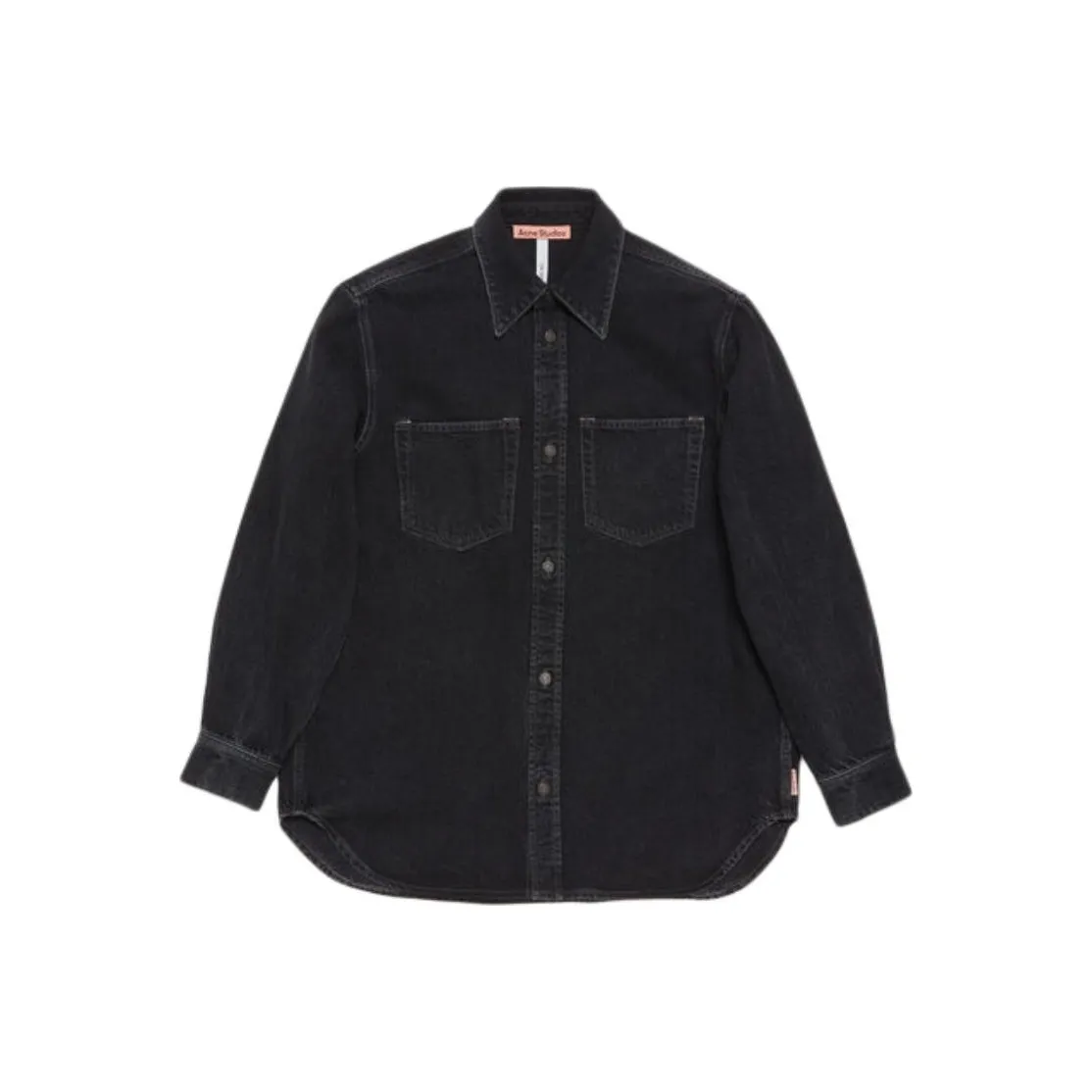 ACNE STUDIOS FW24 Рубашка Унисекс Черная